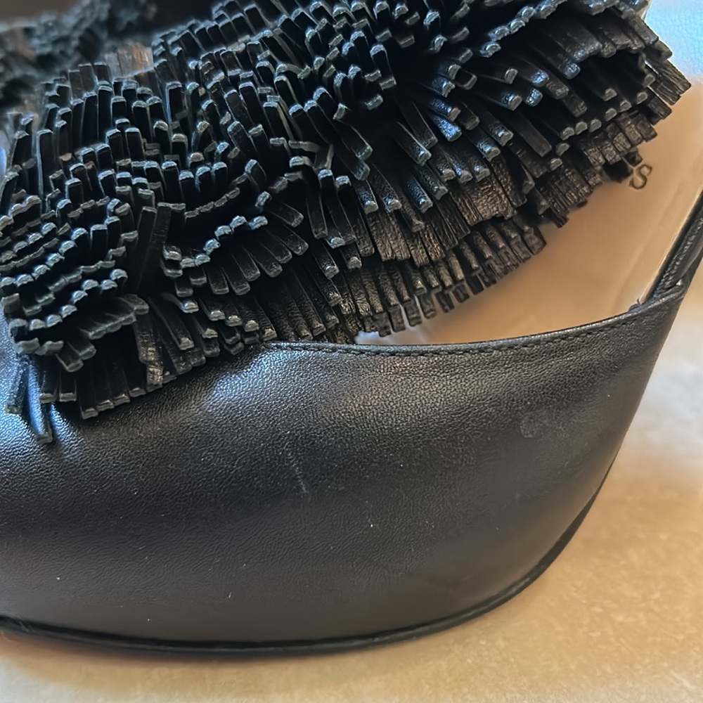 Black Fringe CL Stiletos - Picture 4 of 10
